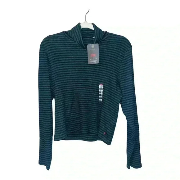 Levis Womens Striped Everyday Turtleneck, 1X - Picture 2 of 6
